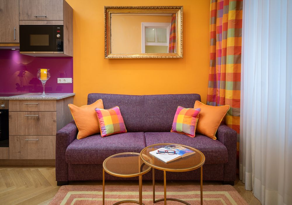 Wohnraum Comfort Suite im Appartement-Hotel an der Riemergasse